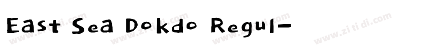 East Sea Dokdo Regul字体转换